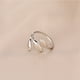 thumbnail image 2 of Anillo abierto ajustable con diseño de hoja para mujer, 2 of 7