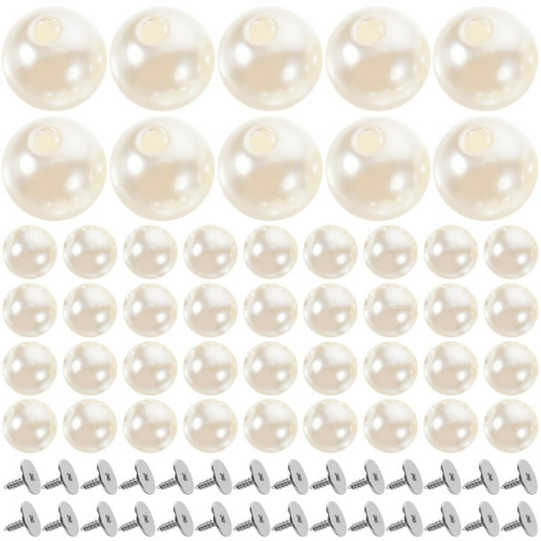 50 Uds. Botones de perlas delicados botones de perlas DIY sin botones para coser ropa botones de perlas