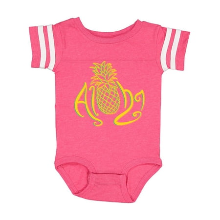 

Inktastic Aloha- with multicolor yellow pineapple Gift Baby Boy or Baby Girl Bodysuit