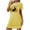Yellow, variant on Utoimkio Short Sleeve Nightgowns for Women Plus Size Soft Comfortable Sleepwear Sleep Shirt Casual Print Nightdress for Women