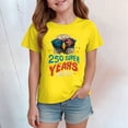 thumbnail image 2 of CAICJ98 Vintage 250 Years American 1776-2026 250th Birthday USA Boys Girls T Shirts (Yellow,5-6 Years), 2 of 5