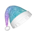 thumbnail image 2 of Cauagu Multicolor Glitter for Adult Christmas Hat,1-Pack Xmas Holiday Hat Santa Hat for Women & Men Festive Headwear Accessories Fit for Christmas/New Year/Party, 2 of 6
