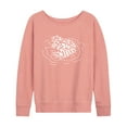 thumbnail image 3 of Instant Message - Frog On Lily Pad - Women's Lightweight French Terry Pullover, 3 of 7