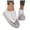 Beige, variant on Winter Fashion Sneakers for Women Warm Rhinestone Platform Walking Shoes Lace up Fleece Lined Low Top Ankle Boots Black 7