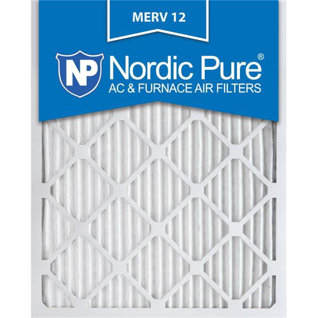Nordic Pure 20x21x1 Exact MERV 13 Tru Mini Pleat AC Furnace Air Filters 2 Pack