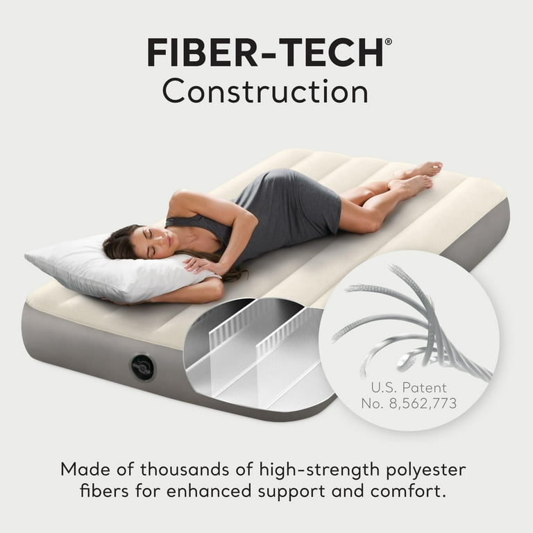 Intex 64101E Dura-Beam Standard Single-High Air Mattress: Fiber