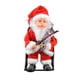 thumbnail image 2 of Figura de Papá Noel, adorno navideño de mesa, juguete infantil, regalo. Toca la guitarra, lleva gafas de sol, toca el violín, toca el saxofón, requiere 3 pilas AAA, decoración para festivales., 2 of 6