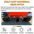 Golf Cart Trailer Hitch Receiver 2" Rear Receiver Hitch Kit Club Car