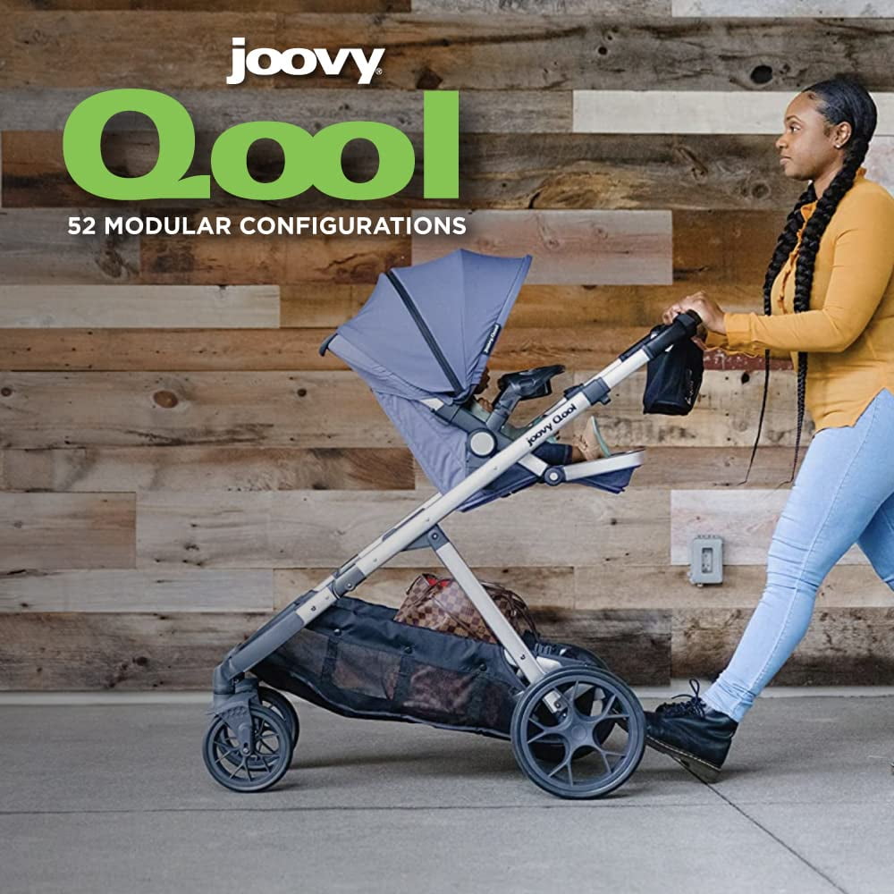 Joovy Qool Customizable Modular Stroller Single Double and Triple Configurations Slate Walmart