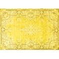 thumbnail image 1 of Ahgly Company Machine Washable Indoor Rectangle Persian Yellow Bohemian Area Rugs, 2' x 3', 1 of 4