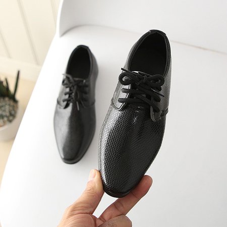 Cathalem Shoes for Size 6 Girls Children British Perform Student Style Baby Casual Shoes Kids Boys Baby 4t Girls Shoes Black 4.5 Years