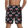 thumbnail image 4 of Balery Rose Flowers Mens Swim Trunks Swim Shorts for Men Quick Dry Inseam Beach Shorts with Compression Liner Pocket-Large, 4 of 9