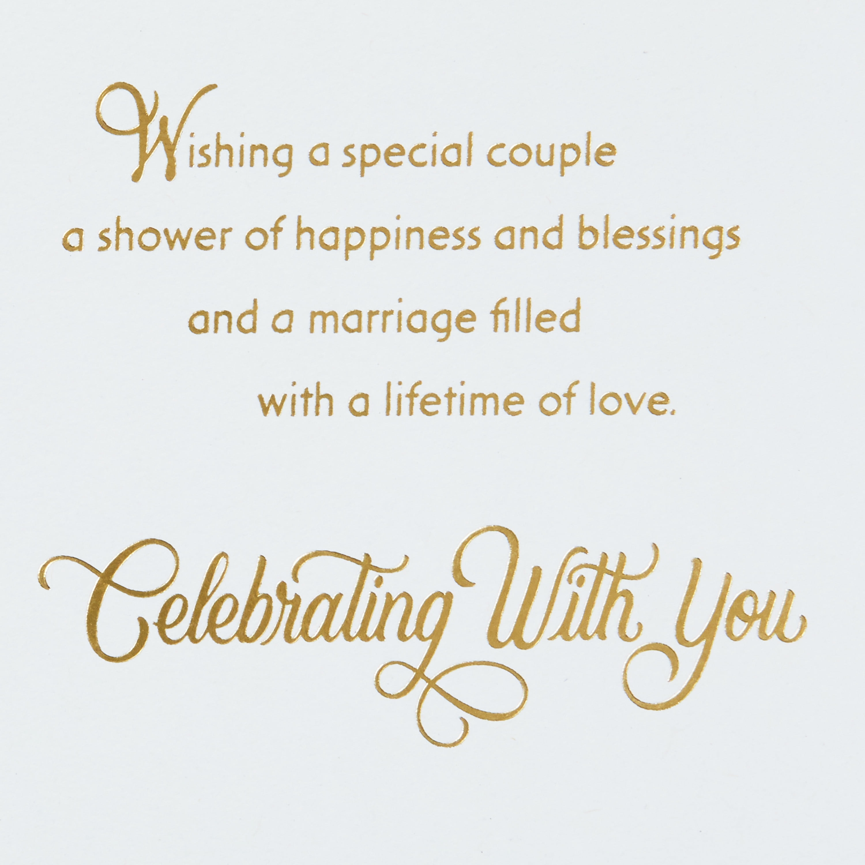 Hallmark Wedding Shower Greeting Card (a Lifetime of Love)