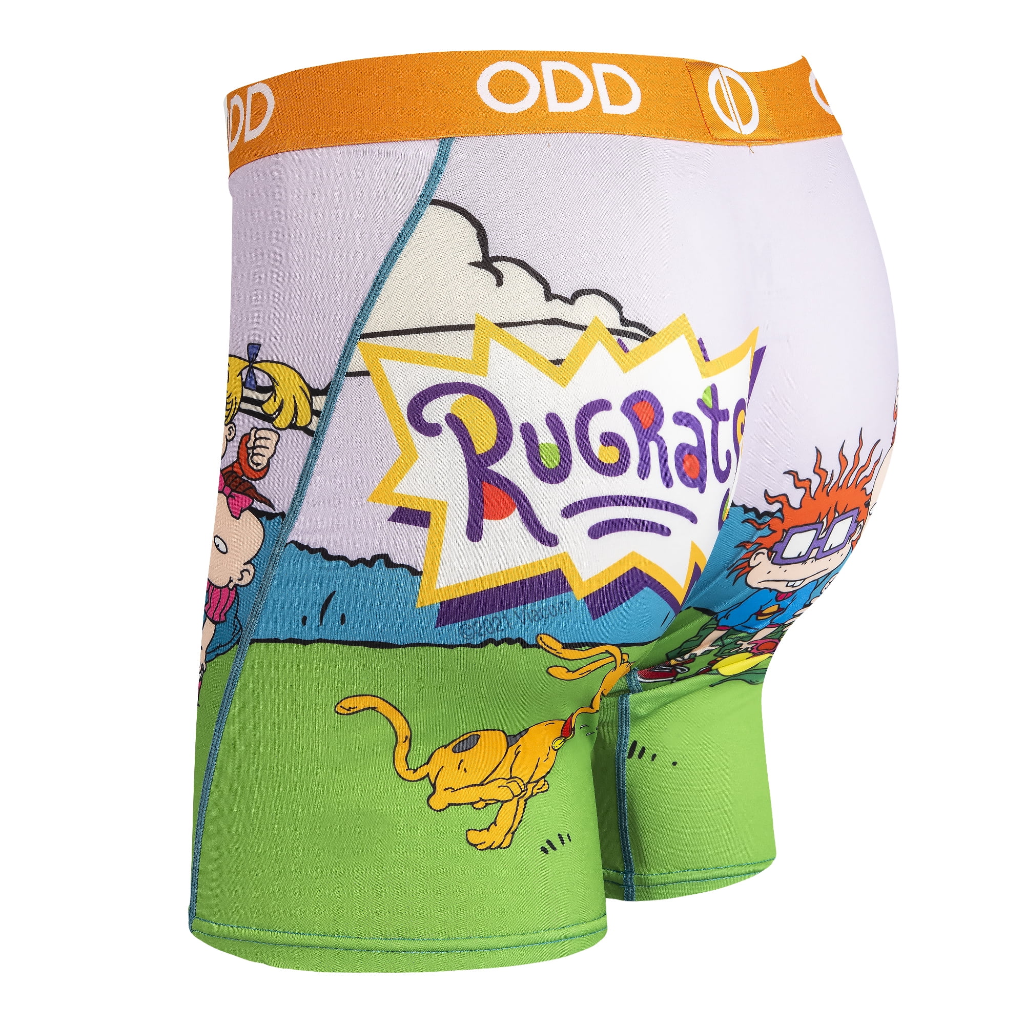 Odd Sox, Funny Men's Boxer Briefs Underwear, Nickelodeon Rugrats Novelty  Print 