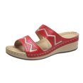 thumbnail image 2 of Zapatillas de tacón inclinado de una línea para mujer de tacón medio de moda casual diaria de verano Wmkox8yii hj789, 2 of 9