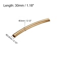thumbnail image 2 of Uxcell 3mmx2.6mmx30mm Brass Curved Noodles Tube Beads Gold 100 Pack, 2 of 5