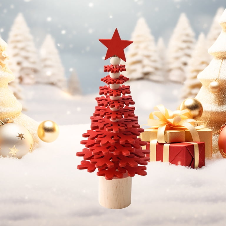 24-Piece Wooden Christmas Ornaments Set - Rustic Farmhouse 3D Decor For Tree, Home, Or Gifts