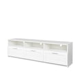 thumbnail image 5 of White modern minimalist TV cabinet 80 inch TV stand, open locker Living Room Bedroom, 5 of 13