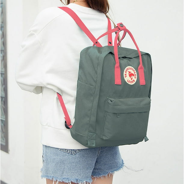 Fjallraven kanken green and pink deals