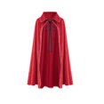 thumbnail image 6 of Jsaierl Women's Velvet Cape Collared Cloak with Neck Ribbon Tie Halloween Vampire Cosplay Costume Outwear, 6 of 6