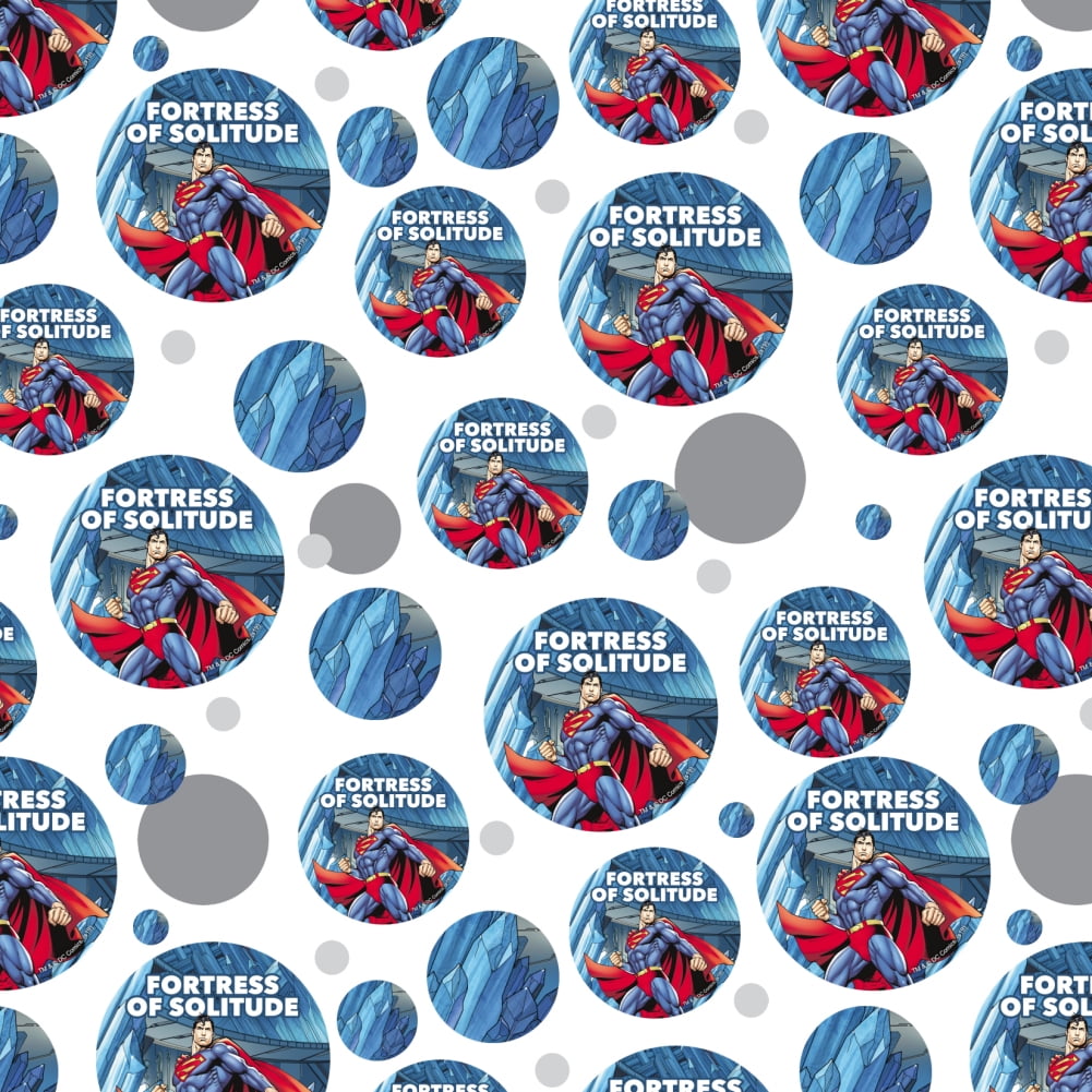 Superman Fortress of Solitude Premium Gift Wrap Wrapping Paper Roll