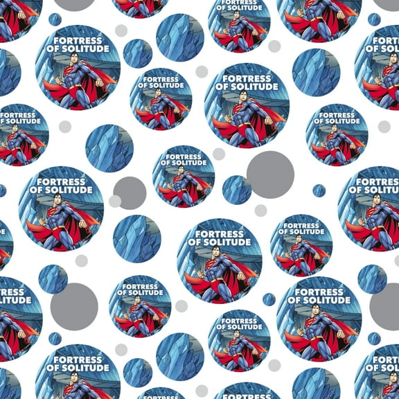 Superman Fortress of Solitude Premium Gift Wrap Wrapping Paper Roll
