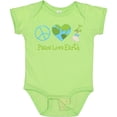 thumbnail image 3 of Inktastic Peace Love Earth Girls Baby Bodysuit, 3 of 5