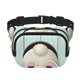 thumbnail image 1 of Balery White Bunny Bottom And Easter Eggs Mochila Cinturón para Mujeres y Hombres, Bolsa de Cintura Impermeable de Doble Capa con Correa, 1 of 9