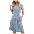 thumbnail image 1 of Fridja Robe de Loisir Plissée avec Poches et Imprimé Femme, 1 of 5