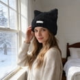 thumbnail image 5 of DFEK Cozy Animal Ear Knitted Winter Warm Hat For Girls Soft Yarn Cap With Cute Cat Ears C One Size, 5 of 9