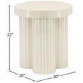 thumbnail image 7 of Pemberly Row Contemporary Iron Metal End Table in Cream Finish, 7 of 7