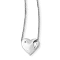thumbnail image 1 of SS White Ice .01ct. Diamond Heart Necklace 18 Inch, 1 of 3