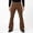 #Coffee, variant on DPTALR Men's Casual Solid Color Wide Leg Flare Pants with Pockets,Coffee,Big and Tall Men S