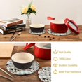 thumbnail image 6 of Table Trivets for Hot Dishes Milk and Cute Cow Round Trivet Mat 2PCS Kitchen Potholders Heat Resistant Pot Holder for Bowl Teapot Home Decor Gifts, 6 of 7