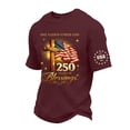 thumbnail image 2 of One Nation Under God 250 Years 250th Anniversary USA Funny T-Shirt,L, 2 of 6