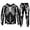 Black-b, variant on Men Halloween Skeleton Graphic Hooded Sweatshirt & Jogger Pants 2-Piece Tracksuit S