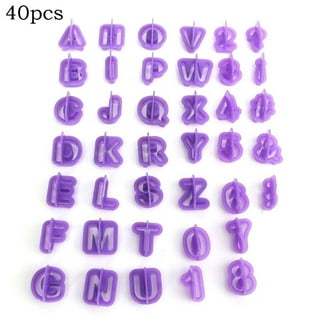 4pcs Letter Silicone Molds, Aoobyiill Happy Birthday Alphabet Cake