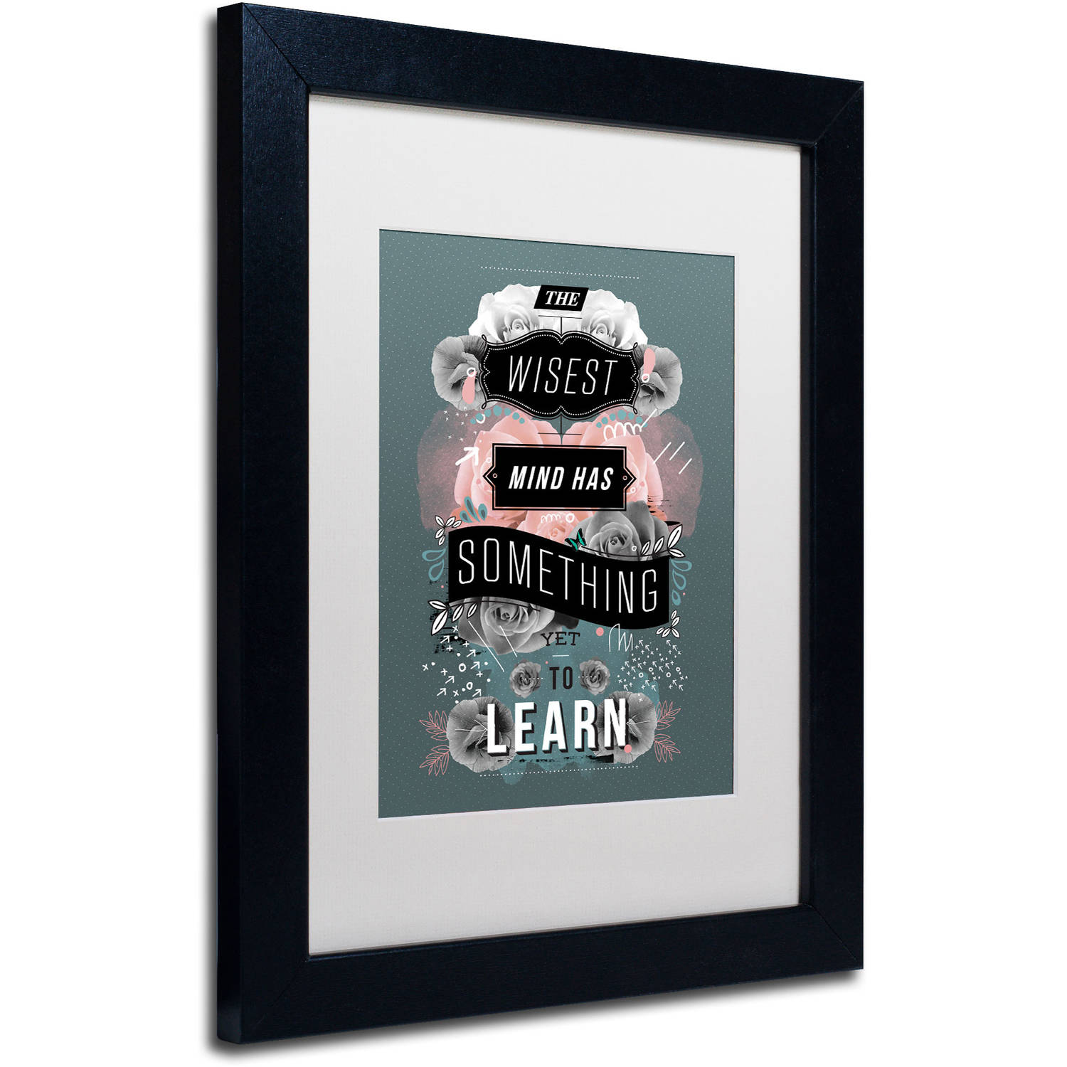 Trademark Fine Art "A Beautiful Mind" Canvas Art by Kavan & Co, White Matte, Black Frame