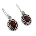thumbnail image 4 of NOVICA Garnet dangle earrings, 'Indian Basket', 4 of 6