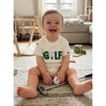 thumbnail image 6 of BemeyourBBs Newborn Baby Boys Baseball Golf Outfit Infant Baby Boy Summer Clothes Waffle Bubble Romper Casual Baseball Golf Letter Embroidery Short Sleeve Bodysuit Playsuit, 6 of 9