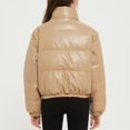 thumbnail image 5 of Women Winter Cropped Puffer Jacket Short Warm Quilted Coat Turtleneck Waterproof Lightweight Outerwear, 5 of 6