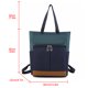 thumbnail image 3 of Mochila para computadora para mujer, mochila escolar de gran capacidad, Bolso de viaje para estudiantes (azul), 3 of 5