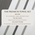 thumbnail image 3 of Luxurious Soft Cotton Decorative 4 Pack Hand Towel Set, Dark Grey / Light Grey, 3 of 6