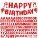 thumbnail image 1 of Kit de Banderines MFLUEEWR 129 Piezas Brillantes Feliz Cumpleaños Boda, 1 of 7