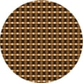 thumbnail image 1 of Ahgly Company Tapis d'Intérieur Rond Lavable en Machine Orange Transitionnel, 3 Pieds Rond, 1 of 7