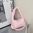 thumbnail image 2 of Bolsos Cadena Felpa para Mujer Bolsos para Axilas Bolsos Hombro Casuales Suaves Y Esponjosos (rosa), 2 of 9