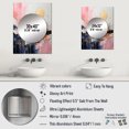 thumbnail image 4 of Designart "Modern Liquid Shapes in Gold and Pink III" Abstract Modern Shapes Mirror Wall Decor - Modern Gold Abstract Mirror Wall Art For Bathroom - 32" x 24" Inch, 4 of 5