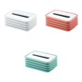 thumbnail image 1 of Caja de Almacenamiento de Papel Dispensador Rectangular Plegable con Soporte para Caja de Pañuelos de 3 Uds. Soledad Sostenedor del tejido, 1 of 10