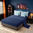 thumbnail image 4 of Erosebridal Bat Print King Bedding, Branches Botanical King Bed in a Bag, Cyan, Blue Reversible, 7pcs, 4 of 6