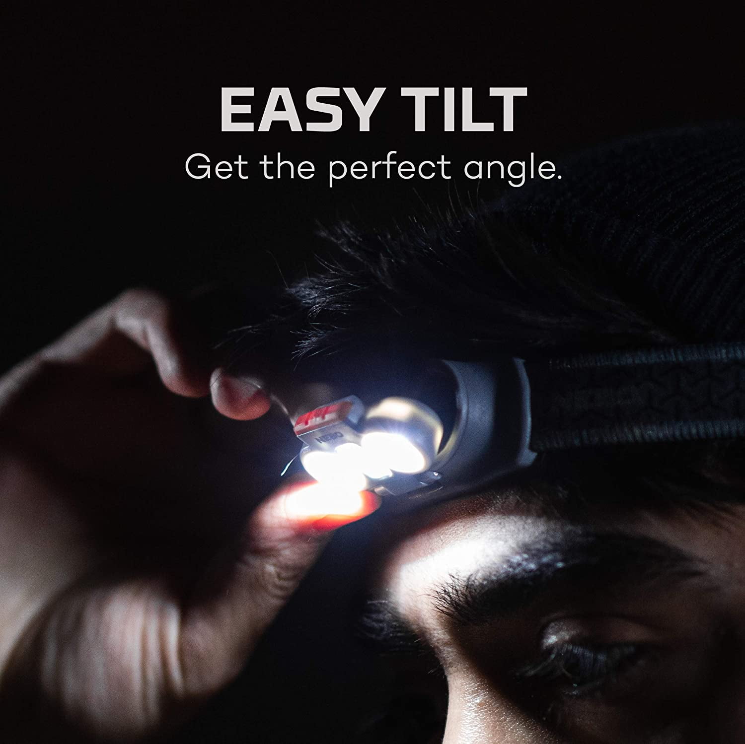 Nebo Einstein 500 Powerful Headlamp/Compact Low Profile Headlamp/5 Light Modes/Available in 400 Lumens, 750 Lumens, 1000 Lumens, 1500 Lumens/ Batteries included